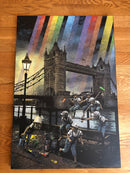 Rainbow Inc. Tower Bridge - Glitter Canvas Artist Proof