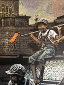 Rainbow Inc. Tower Bridge - Glitter Canvas Artist Proof