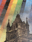 Rainbow Inc. Tower Bridge - Glitter Canvas Artist Proof